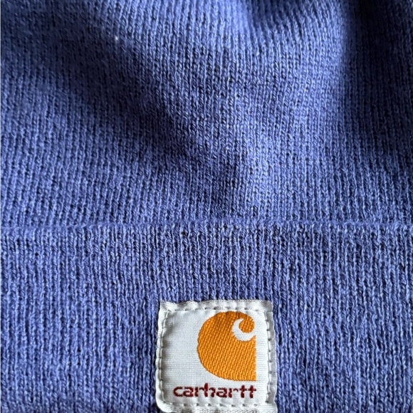 Carhartt Acrylic Hat Knit Cuffed Beanie Purple Violet Lavender Youth Unisex - Picture 2 of 7